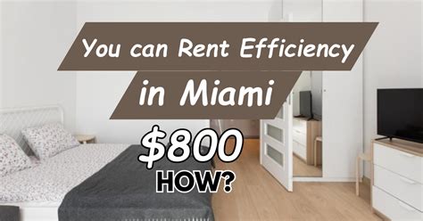 • •. . Efficiency for rent in miami craigslist
